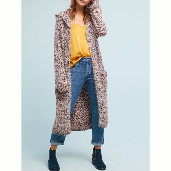 LUNA MOON ALLEA LONG HOODED CARDIGAN - Picture 1 of 6